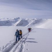 Skitour überm Meer