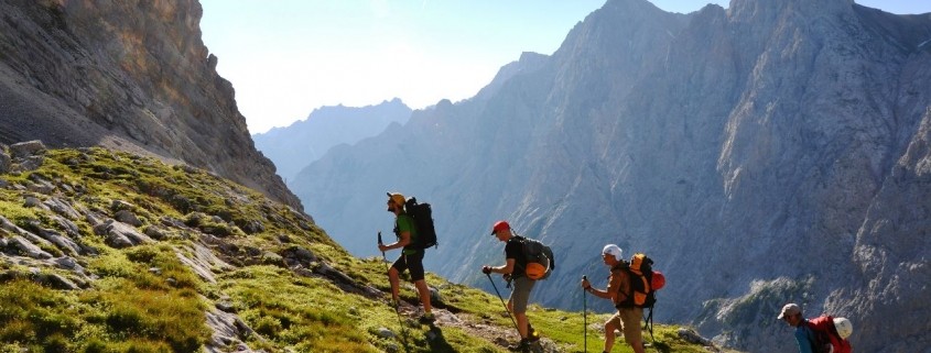 Wir verlassen das Reintal und steigen hinauf auf das Zugspitzplatt