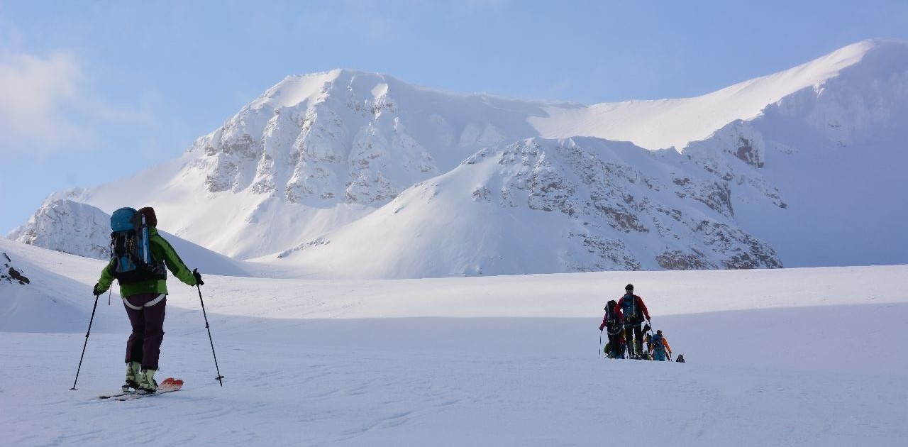 Einsame Skitouren Spitzbergen