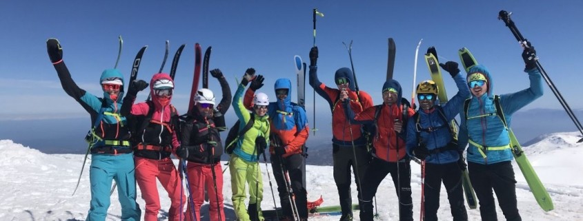 Unsere Skitourengruppe auf Kreta