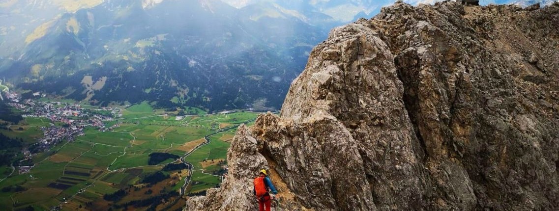 Am Seil zum Gipfel der Ehrwalder Sonnenspitze