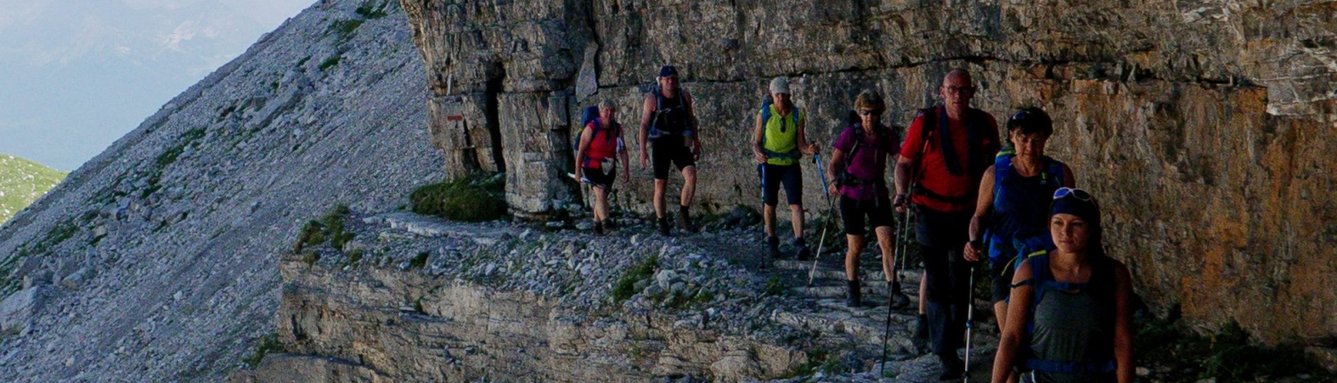 Spannende Wege in den Brenta Dolomiten